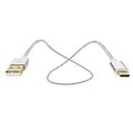 2m USB C auf USB 2.0 Kabel, Stabiles Nylon Sync Daten Schnell Lade Kabel