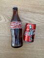 Seltene Vintage Coca-Cola Glasflasche 0,2l und Dose  - Ungeöffnet-