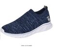 RIEKER Damen Sneaker Turnschuh Slip on Blau Textil Gr. 38 39 40 41