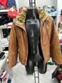 Conbipel Jacke aus Echtem Leder Gebraucht Man Tg46 Brown LLV560