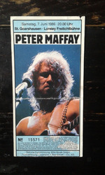 Alte Konzertkarte Ticket Peter Maffay 1986 Loreley