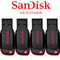 SanDisk USB stick 16GB 32GB 64GB Memory Drive Flash SDCZ50 Cruzer Blade neu