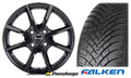 Winterräder Alu Peugeot 208 II (U) 16" Zoll schwarz Falken HS01 4x108 ET32 NEU