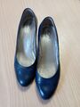 Damen-Pumps-Gr.6-Gabor-dunkelblau-Leder**NEUWERTIG**