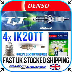 4x DENSO IK20TT IRIDIUM TT SPARKPLUGS FOR Honda PRELUDE Mk V 2.2 16V 10.96-10.00