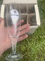 6 x Krombacher 0,2l Exklusiv Pokal Bierglas Goldrand Brauerei Krombacher Pils