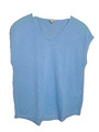 Street One Shirt Kurzarmshirt Blau Gr. 38 Basic Sommer Damen