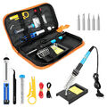 Profi Lötkolben Set Lötset Feinlötkolben Regelbar Soldering Iron Kit 60W 80W DHL