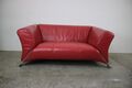 Rolf Benz 322 Club Sofa Zweisitzer Designer Couch Echtleder Rot