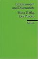 Erläuterungen und Dokumente zu Franz Kafka: Der Process ... | Buch | Zustand gut