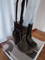 Fiorentini Baker Stiefelette dunkelgrün Wildleder Gr.38 NEU