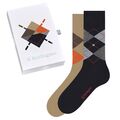 Burlington Herren Socken, 2er Pack - Geschenk-Set, Argyle, Raute, Onesize, 40...