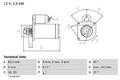 BOSCH Starter Für FIAT Brava Bravo Doblo LANCIA Lybra Sw 0986017790