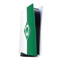 DeinDesign Folie Sony Playstation 5 PS5 Disc Edition Weiß-Grün Werder Bremen