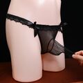 Unterhosen Beutel Sissy transparent ultradünne Unterwäsche G-String Gay Spitze