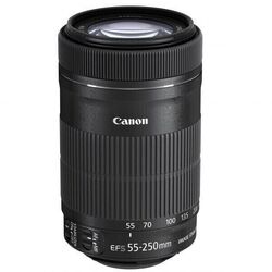 Canon EF-S 55-250 mm F/4.0-5.6 IS STM Objektiv + Zubehörpaket: Blende ET-60