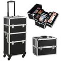 3 in 1 Alu Kosmetikkoffer Multikoffer Schminkkoffer Trolley Makeup Beauty Case 