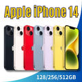 neu Apple iPhone 14 5G 6GB+128GB/256GB/512GB Smartphone Handys alle Farben iOS