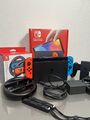 Nintendo Switch (OLED-Modell) neon-blau/neon-rot, Heimkonsole, 64 GB