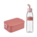 Mepal Lunchset aus Ellipse Trinkflasche & TAB midi Lunchbox praktische Kombi