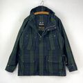 Barbour Gold Standard Cuillins Jacke Herren Large Grün Tartan Motorrad Biker