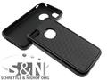 iPhone 4 4S Cover Silikon Case Cube Hülle schwarz black