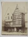 Reims alte Geschäfte Place Des Marches Restaurant Frankreich um 1890 ND Foto