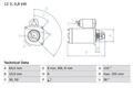 Starter BOSCH 0 986 024 210 für LANCIA Y (840_) 1.2 1997-2003