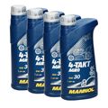 4 x 1L Mannol 4-Takt Agro SAE 30 Öl für Traktoren Rasenmäheröl Generatoren