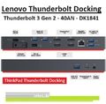 Lenovo Thunderbolt 3 Gen2 Dockingstation 40AN DK1841