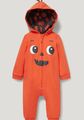 Baby Unisex Strampler Overall Jumpsuit mit Kapuze Halloween Neu Gr.98