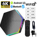 6K Smart TV BOX 4GB+64GB Android 12.0 Quad Core WIFI Netzwerk Media Player DE