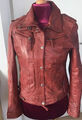 Echt Lederjacke Montgomery Rot Gr. 40/42