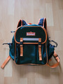 Der echte SCOUT * RUCKSACK TASCHE GRÜN ORANGE 34 cm RETRO VINTAGE TASCHE