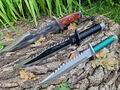 Jagdmesser Rambomesser Set -Rambo 1 / 2 / 3 Komplettset Signature Edition,