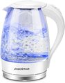 Aigostar Eve 30KHT - Glas Wasserkocher mit LED-Beleuchtung, 2200 Watt, 1,7 BPA