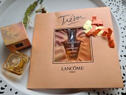 Parfum Miniaturen Set Tresor, Lancome & Tuch & Box aus Sammlung, Mini Flakons