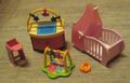 Playmobil  Babyzimmer Himmelbett Möbel Kinderzimmer Mädchen Konvolut Sammlung