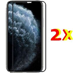 2 Gehärtetes Glas Schutzfolien Apple iPhone 11 Pro Max Vollglas