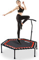 ONETWOFIT 122Cm Mini Trampolin Outdoor Mit Verstellbarem Handgriff, Fitness Tram