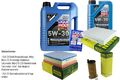 INSPEKTIONSKIT FILTER LIQUI MOLY ÖL 6L 5W-30 für BMW 3er Touring F31 320d 318d