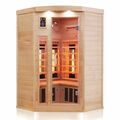 Luxus LED Infrarotsauna 140cm Dual-Therm Infrarotkabine Wärmekabine Vollspektrum