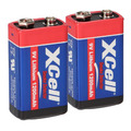 2x XCell Lithium 9V Block Hochleistungs- Batterien für Rauchmelder 10 Jahre 