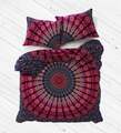 Mandala indischer Bettbezug Hippie handgefertigte Doona Quiltbezug Boho Bettw...