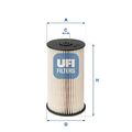 UFI Kraftstofffilter 26.007.00 Filtereinsatz für VW SKODA SEAT AUDI CADDY 3 2KA