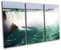 Niagara Falls Landmarks TREBLE Leinwand Kunst Bild drucken