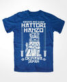 Hattori Hanzo T-Shirt BLAU  Swords and Sushi,Kill Bill,Okinawa japan,tarantino