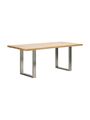 Westwing Esstisch Oliver 180x90 (Massivholz / Chrom)