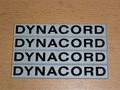 Dynacord Schild Original, neu, 9x1,3 cm, 4 Stück