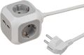 Brennenstuhl ALEA-Power USB-Charger Steckdosenblock/Steckdosenwürfel 4-fach (mit